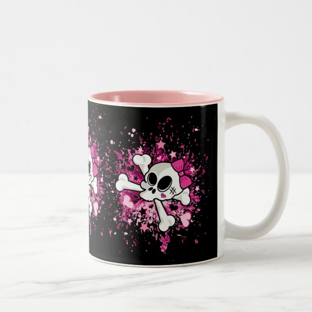 Taza Bicolor Girlie Skull (Derecha)
