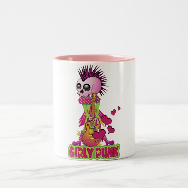 Taza Bicolor Girly Punk Rocker (Centro)