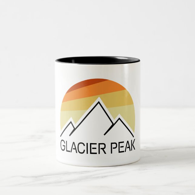 Taza Bicolor Glaciar Peak Washington Retro (Centro)