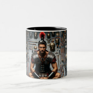 Taza Bicolor Gladiador romano