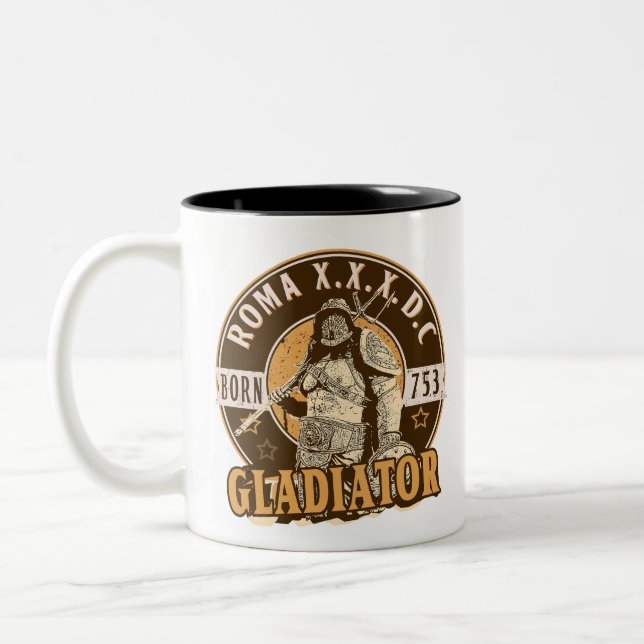 Taza Bicolor Gladiador romano (Izquierda)