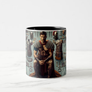 Taza Bicolor Gladiador Valor Romano