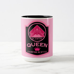 Taza Bicolor Glamour Queen Camping In Style