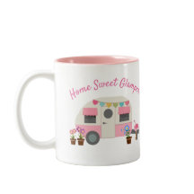 Glamper Mug de color rosa dulce hogar