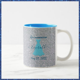Taza Bicolor Glittering Quinceanera