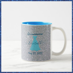Taza Bicolor Glittering Quinceanera