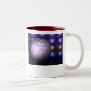 Taza Bicolor Globo binario