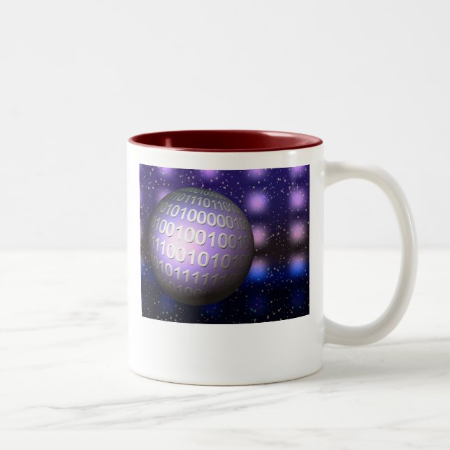 Taza Bicolor Globo binario (Derecha)