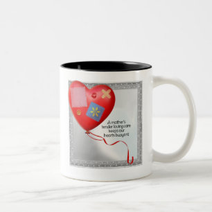 Taza Bicolor Globo cardíaco TLC de la madre