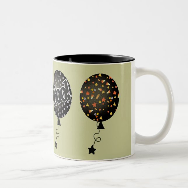 Taza Bicolor Globos de Halloween (Derecha)