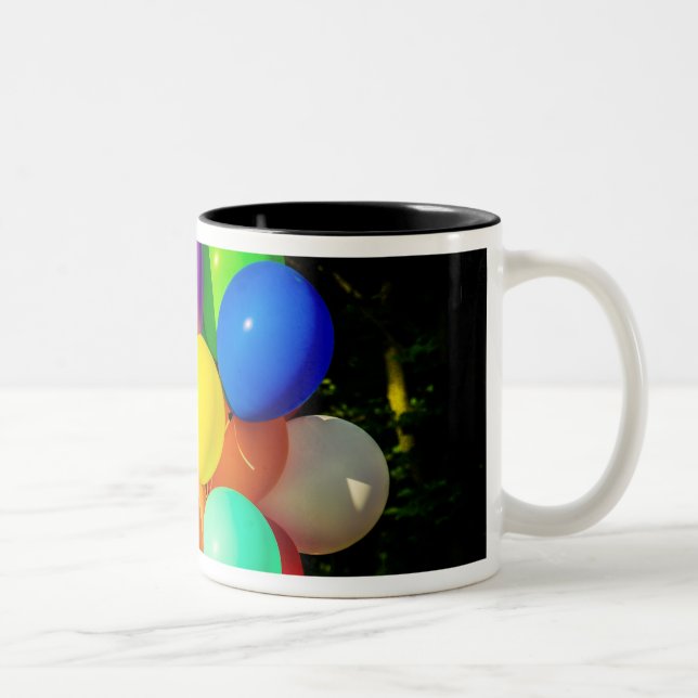 Taza Bicolor Globos de juguetes coloridos (Derecha)