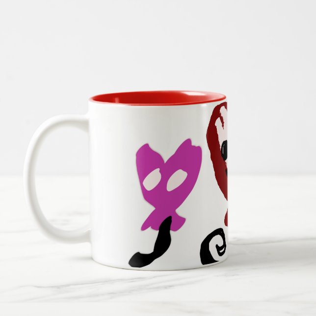 Taza Bicolor Globos Valentine (Izquierda)