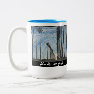 Taza Bicolor Glow Like van Gogh Mug