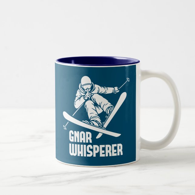 Taza Bicolor Gnar Whisperer Skiing (Derecha)