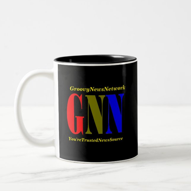 Taza Bicolor GNN de café de dos tonos Mug (Izquierda)