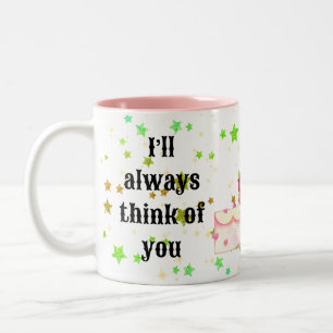 Taza Bicolor Gnome in love with rainbow heart