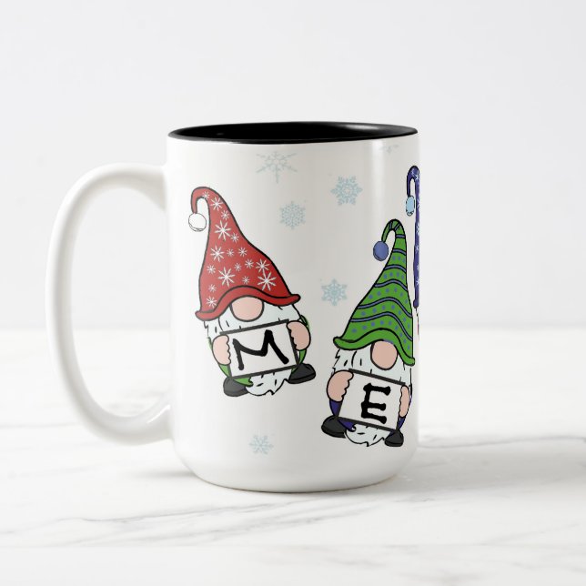 Taza Bicolor Gnomes dispersos por las cerezas (Izquierda)