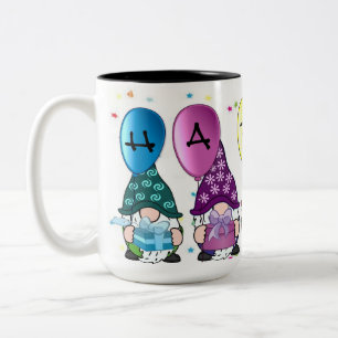 Taza Bicolor Gnomes felices