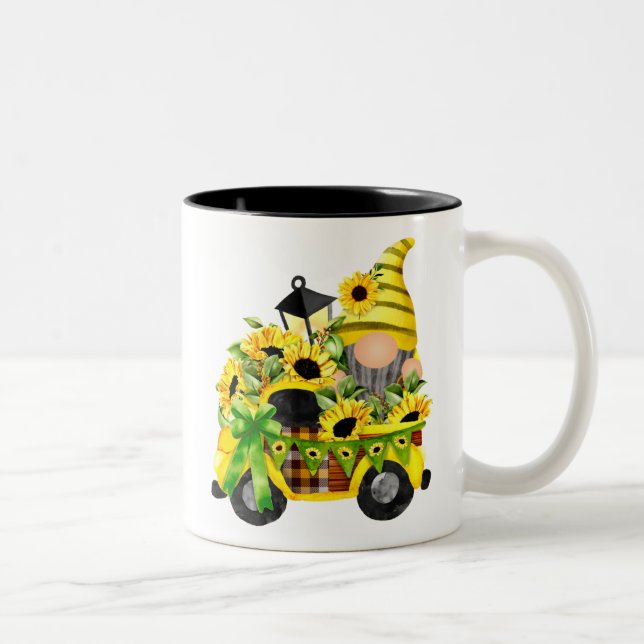 Taza Bicolor Gnomes Sunflower Truck (Derecha)