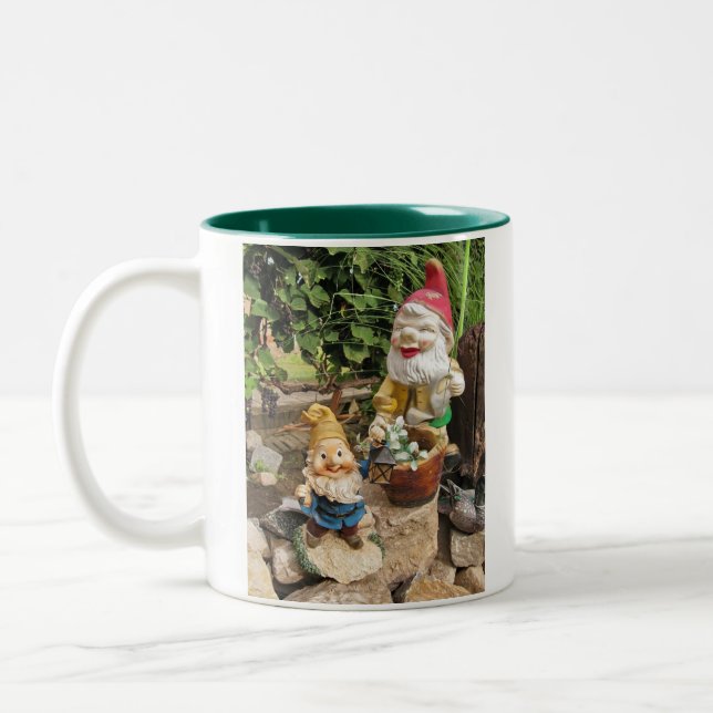 Taza Bicolor Gnomos del jardín (Izquierda)