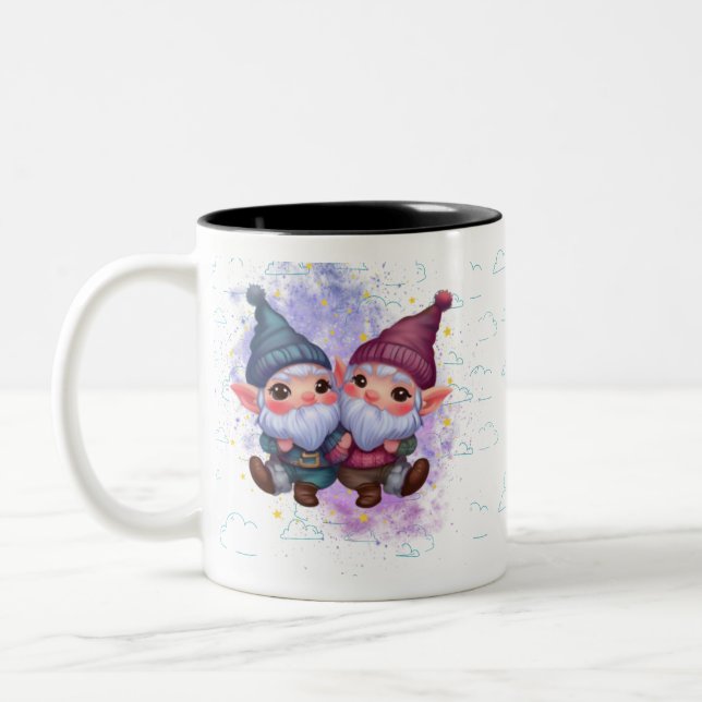 Taza Bicolor Gnomoscope Gemini Mug (Izquierda)
