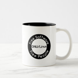 Taza Bicolor GNU/Linux