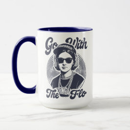 Taza Bicolor Go With The Flo Florence Nightingale Hip Hop Retro