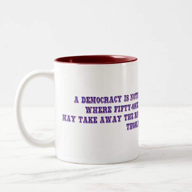 Taza Bicolor Gobierno de la multitud (Izquierda)