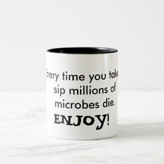 Taza Bicolor Goce de sus microbios