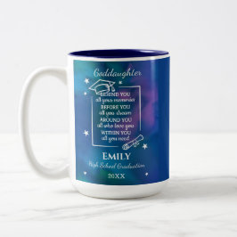 Taza Bicolor Goddaughter High School Graduation Name Year 
