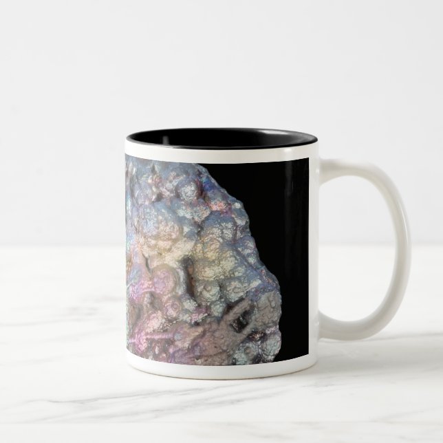 Taza Bicolor Goethite que muestra Iridescence (Derecha)