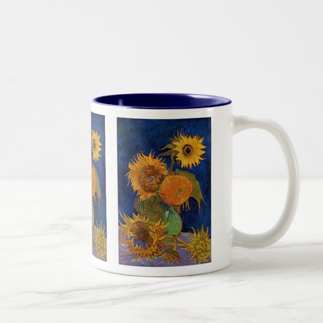 Taza Bicolor Gogh , 5 Sunflowers (Derecha)
