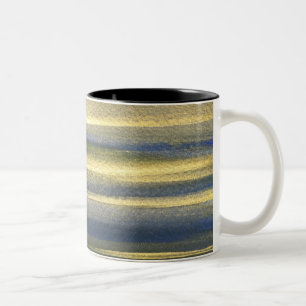 Taza Bicolor Golden Blue Lines Black 325 ml 2-Tone Mug