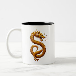 Taza Bicolor Golden Dragon