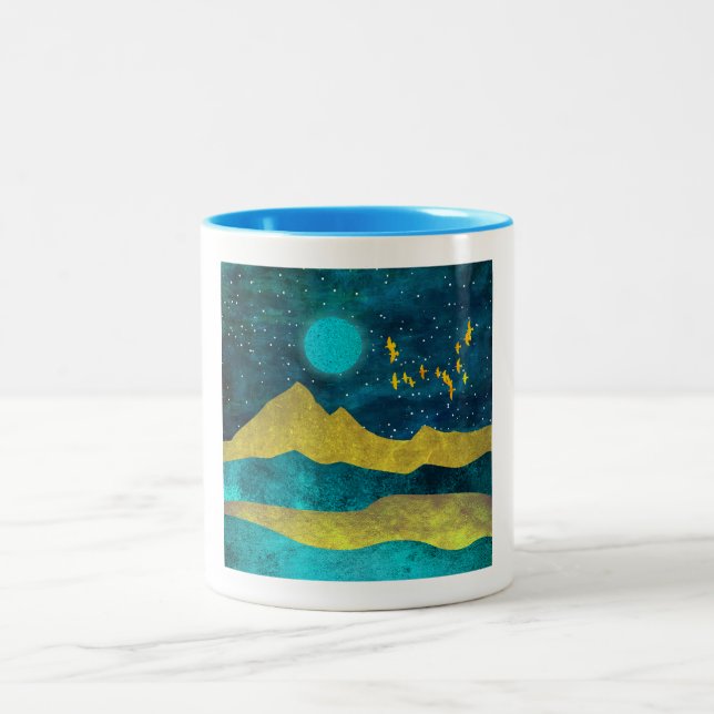 Taza Bicolor Golden Flock (Centro)