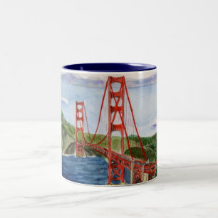 Taza Bicolor Golden Gate Bridge Mug