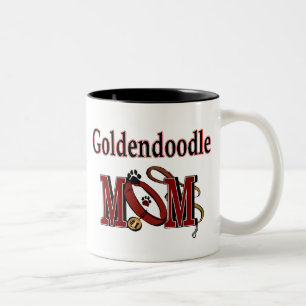 Taza Bicolor Goldendoodle Mom Mug