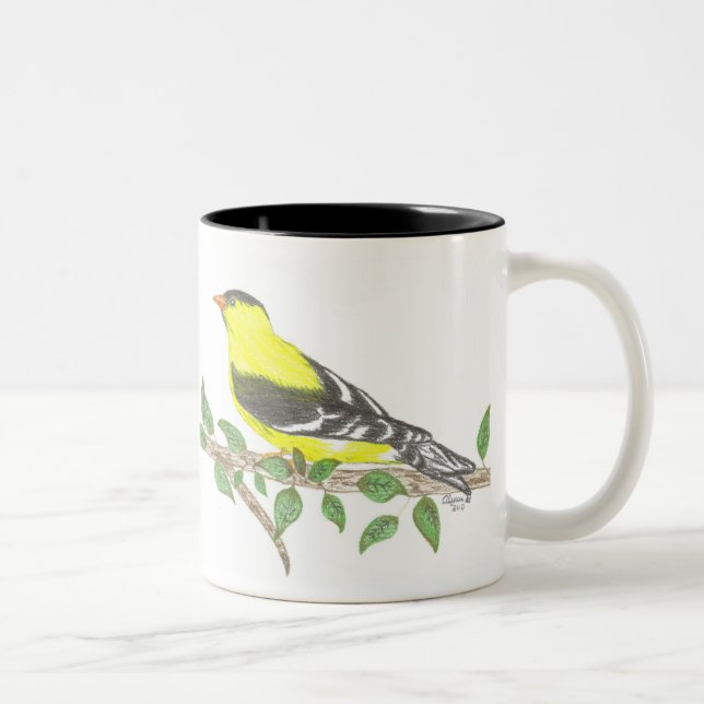 Taza Bicolor Goldfinch Two-Tone Mug (Derecha)