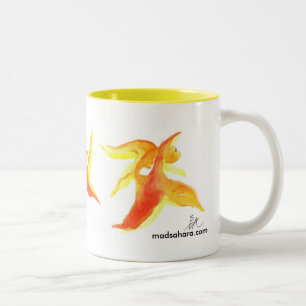 Taza Bicolor Goldfishies