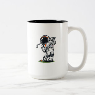 Taza Bicolor Golf Astronauta
