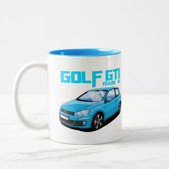 TAZA BICOLOR GOLF GTI MK6 (Izquierda)