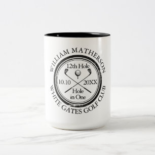 Taza Bicolor Golf Hole in One Personalizado