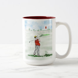 Taza Bicolor Golf Lovers Mug