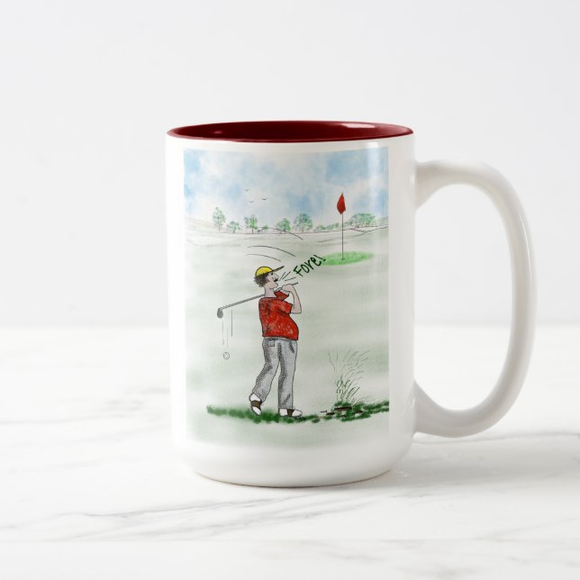 Taza Bicolor Golf Lovers Mug (Derecha)