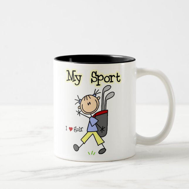 Taza Bicolor Golf mi deporte (Derecha)