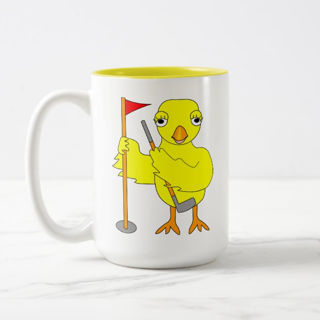 Taza Bicolor Golfing Chick (Izquierda)