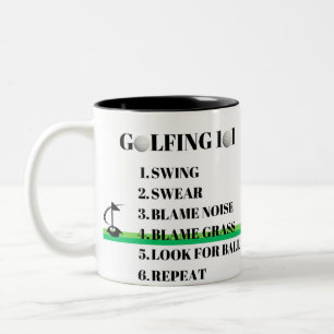Taza Bicolor Golfing Mug