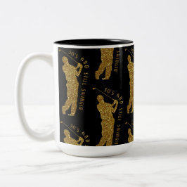 Taza Bicolor Golfistas De 50 A 59