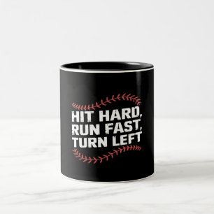 Taza Bicolor Golpea Fuerte Corre Rápido Gira a la Izquierda Jug