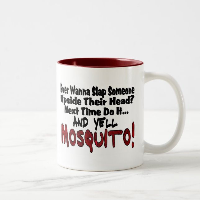 Taza Bicolor Golpéame y el mosquito (Derecha)